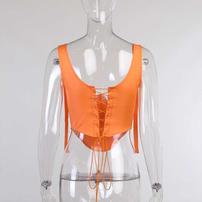 Gilet Sexy da donna top Patchwork Curve Shaper corsetti bustier tridimensionali