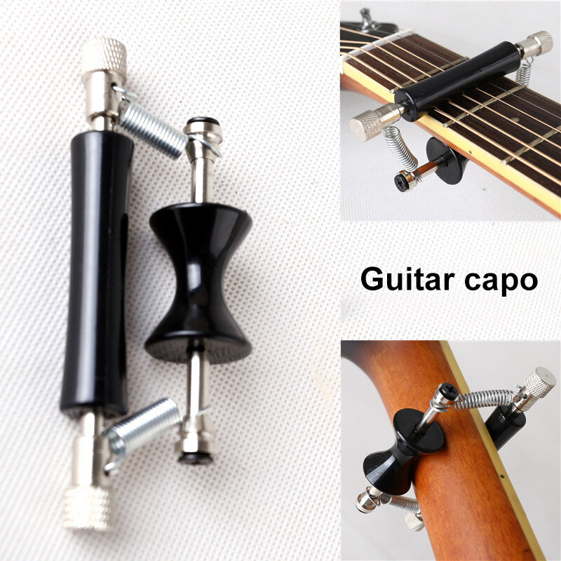 Capotraste de enrolamento de guitarra ajustável, pode deslizar e se mover, comum para instrumentos de cordas de guitarras elétricas/acústicas