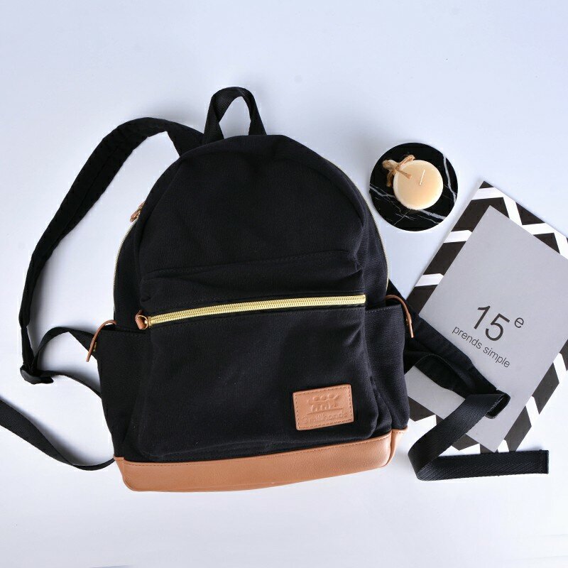 Plecak damski styl Preppy torby szkolne materiałowe plecak podróżny skórzany Bookbag dla nastoletnich dziewcząt w paski mały plecak