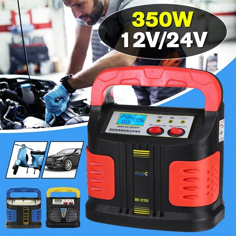 Automatic Battery Charger 12/24V Jump Starter Emergency Charger Booster Power Bank Pulse Repair Device For Car Truck  Universal