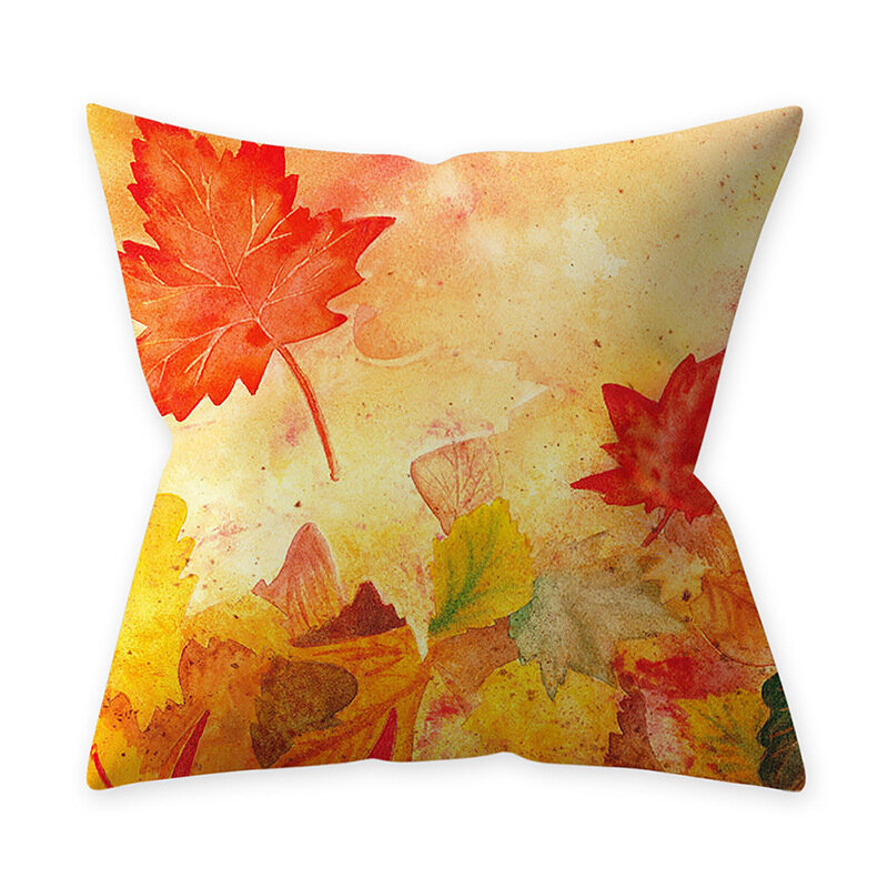Novo outono folhas capas de almofada para o feriado de ação de graças decoração de casa capas de travesseiro