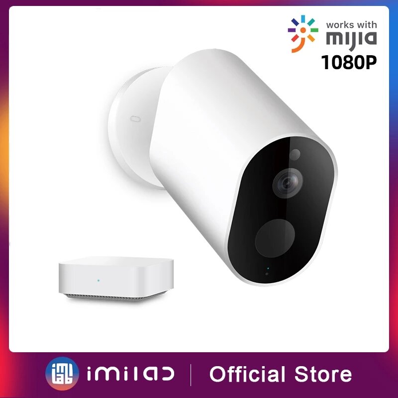IMILAB – caméra de surveillance extérieure IP WiFi HD 1080P (Mijia EC2), dispositif de sécurité domestique sans fil, IP66, avec Vision nocturne infrarouge, Version internationale