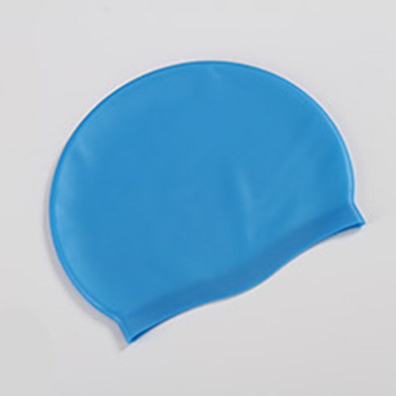 Silicone macio à prova dwaterproof água toucas de natação proteger orelhas de cabelo longo esportes nadar piscina chapéu para homem e mulher adultos