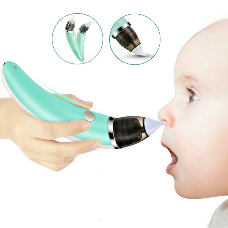 Aspirador Nasal eléctrico para bebé recién nacido, limpiador de nariz con ventosa, equipo de limpieza seguro e higiénico