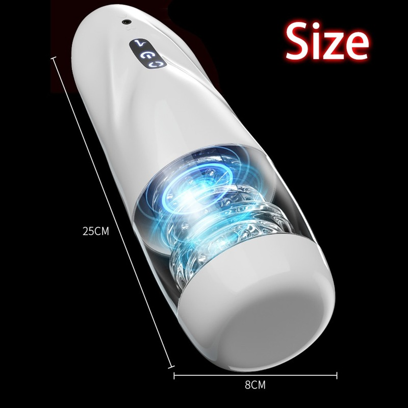 Automatic Male Masturbator Hands Free Rotating 10 adjustable frequencies Masturbator Cup Real Vagina Pocket Sex Toys for Men