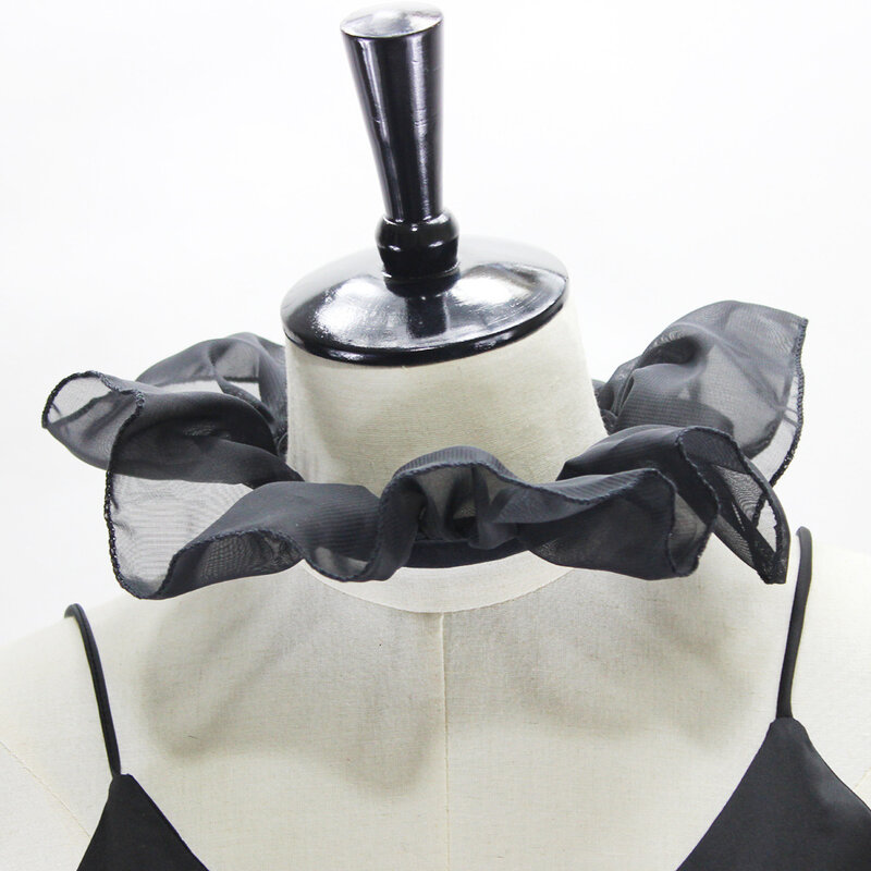 목 장식 법원 스탠드 리드 블랙 스완 디키 분리형 가짜 칼라, 새로운 무료 배송, 여성 셔츠