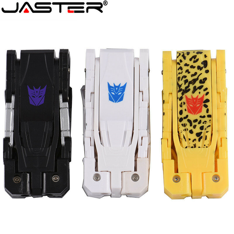 JASTER-disco U de 32g con personaje de dibujos animados, robot de transformación de 16g, regalo, 64G