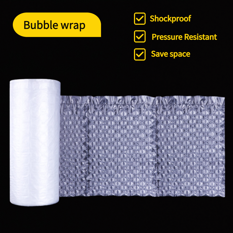 Envoltura de burbujas para transporte de comercio electrónico, bolsas de burbujas a prueba de golpes y resistencia a la presión, 30x20cm, rollo de 300m