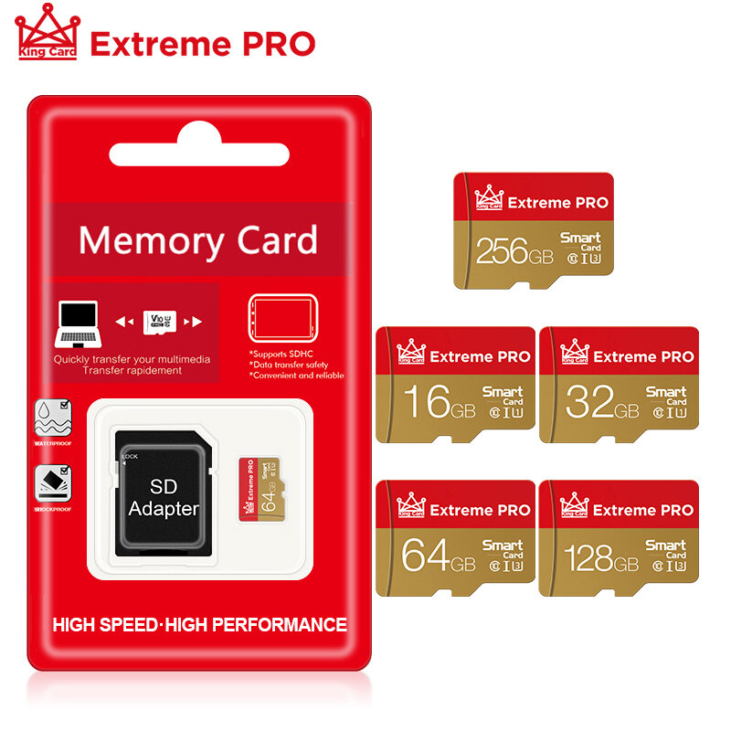 Tarjeta micro sd de alta velocidad, 4GB, 8GB, 16GB, 32 GB, 64GB, Clase 10, tarjetas de memoria TF para regalo