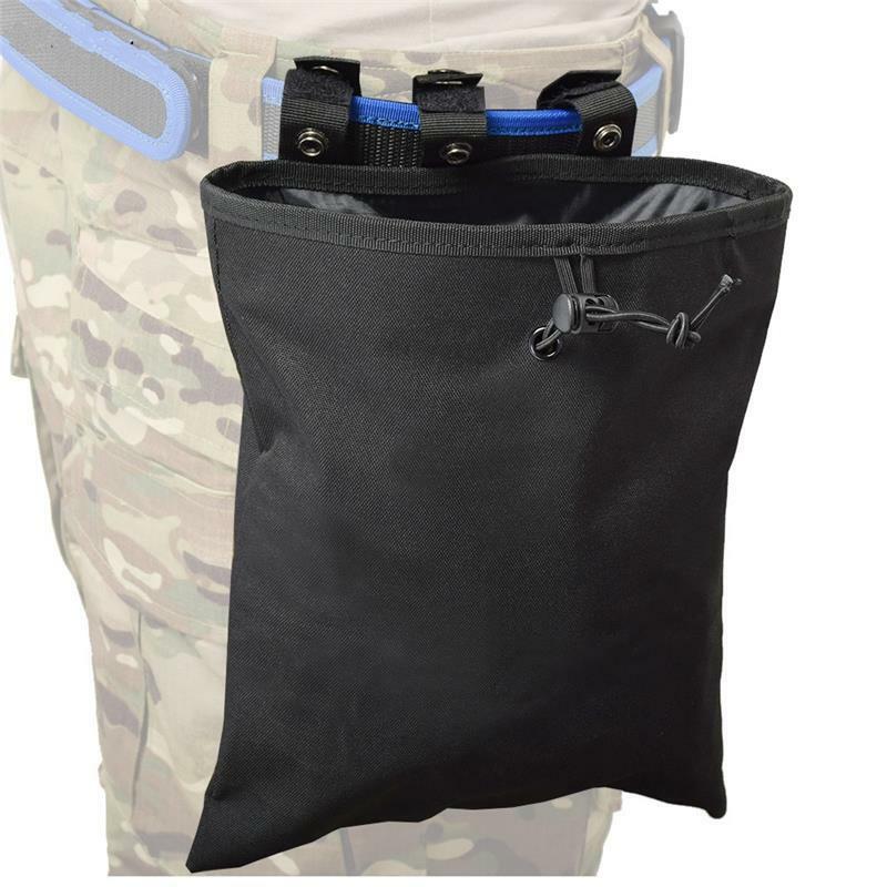 Tactical Molle Pouch AR15 Tactical Dump Magazine Pouch Hunting Recovery Bag Drop Pouch Airsoft Accessories