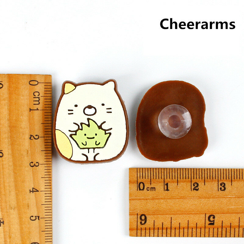 Śliczne 1 sztuk małe zwierzęta pcv Charms DIY kreskówka znaków buty Aceessories drewniaki dekoracje Fit dzieci x-mas prezenty croc jibz