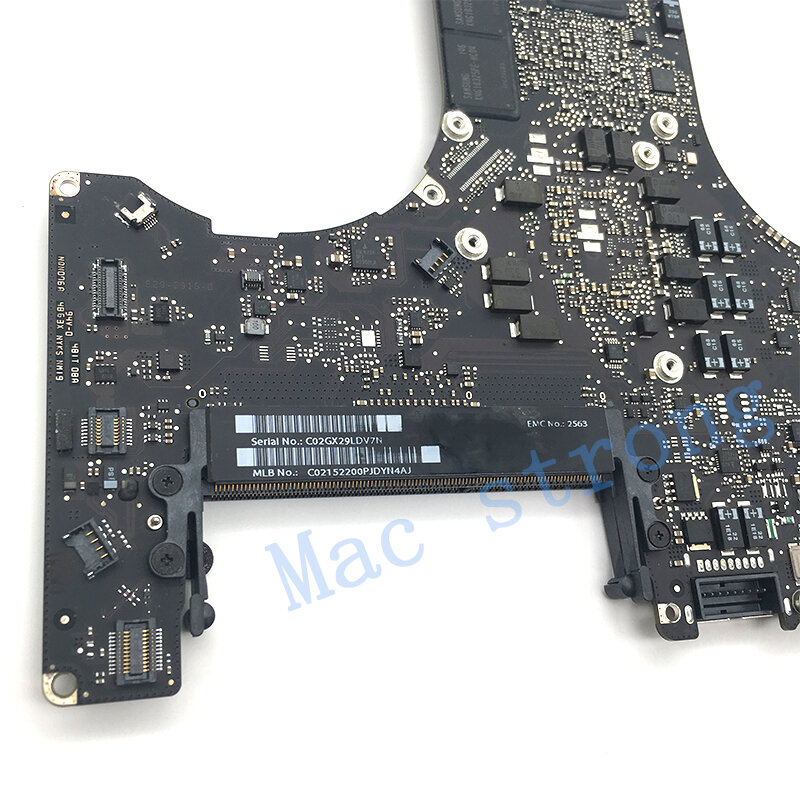 Placa base A1286 probada para MacBook Pro, 15 ", A1286, 2,4G, 2010, 820-2850-A/B, 2,0G, 2011, 820-2915-A, 2,3G, 2012, 820-3330-B