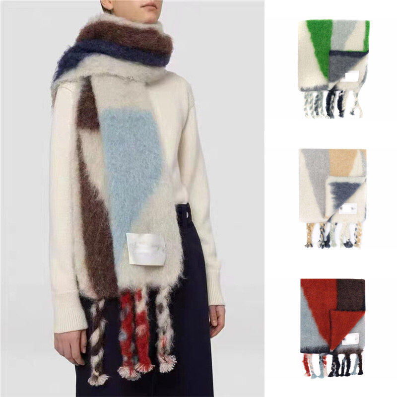 女性用カシミヤスカーフ,暖かくて厚いカシミヤスカーフ,柔らかくて大きなショール,冬に最適