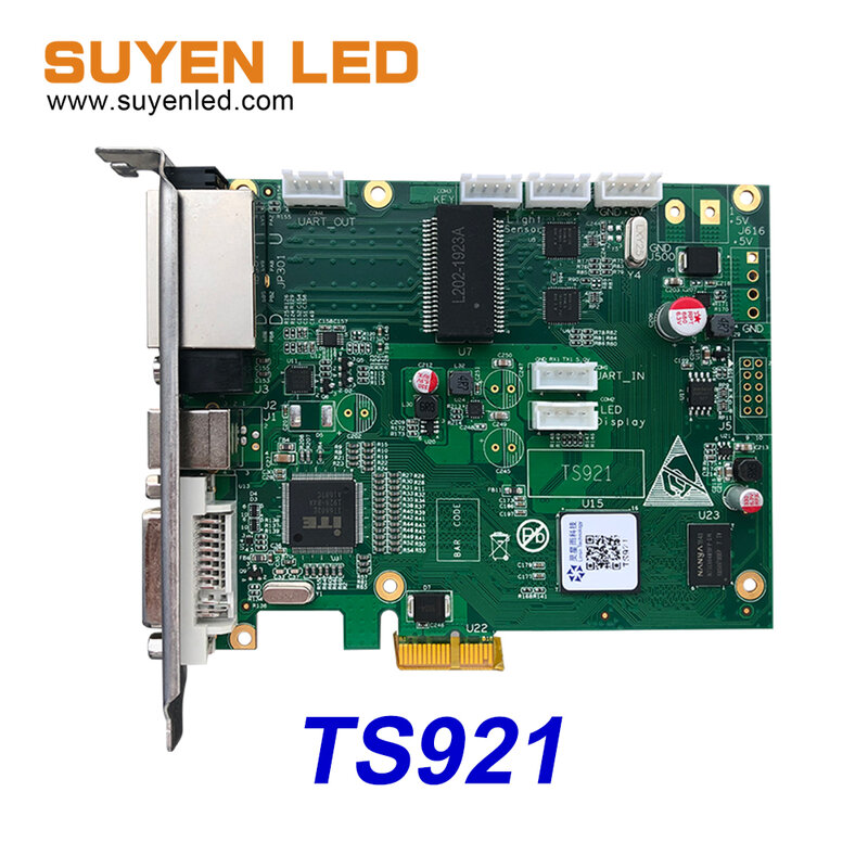 أفضل سعر كامل اللون متزامن LINSN شاشة عرض فيديو LED عرض المرسل إرسال بطاقة TS921