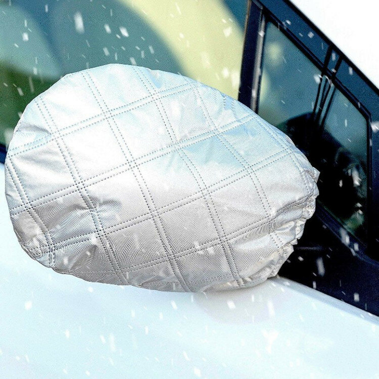 Vista trasera de coche espejo lateral cubierta protectora protector contra heladas de invierno nieve cubierta impermeable para espejo retrovisor cubierta protectora