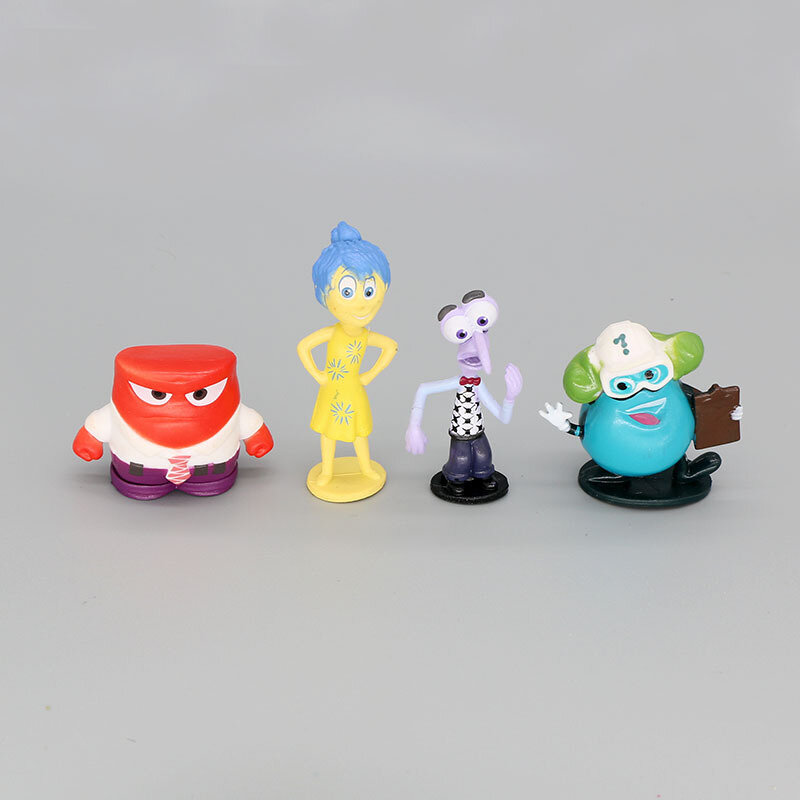 12pcs/set Cartoon Action Figures 4.5-6.5cm Inside Out Kids Toys Birthday Gift Decoration for Cake
