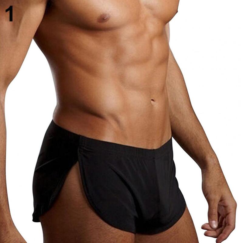 Celana Dalam Celana Pendek Longgar Rumah Olahraga Kasual Segmentasi Lembut Seksi Pria