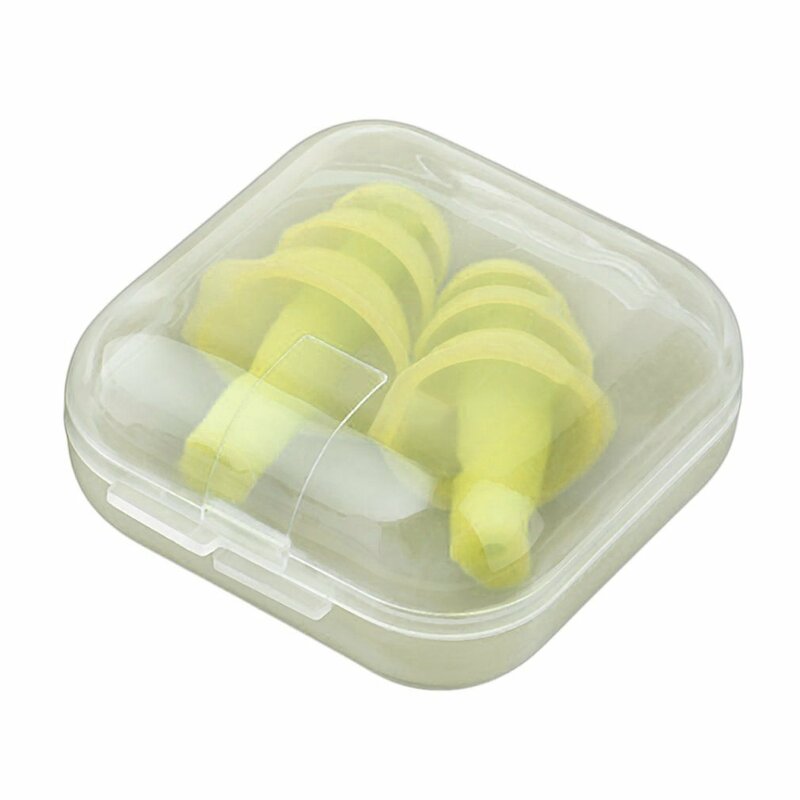 Soft Silicone Ear Plugs Sound Insulation Ear Protection Earplugs Anti-noise Plugs Foam Soft Noise Reduction with Storage Box