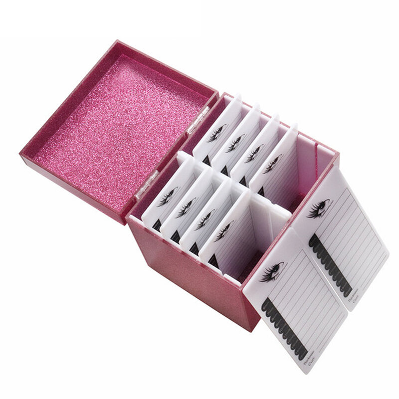 Caja de almacenamiento de pestañas postizas, 10/5 capas, soporte para Pallet, organizador de maquillaje, extensión de pestañas de injerto