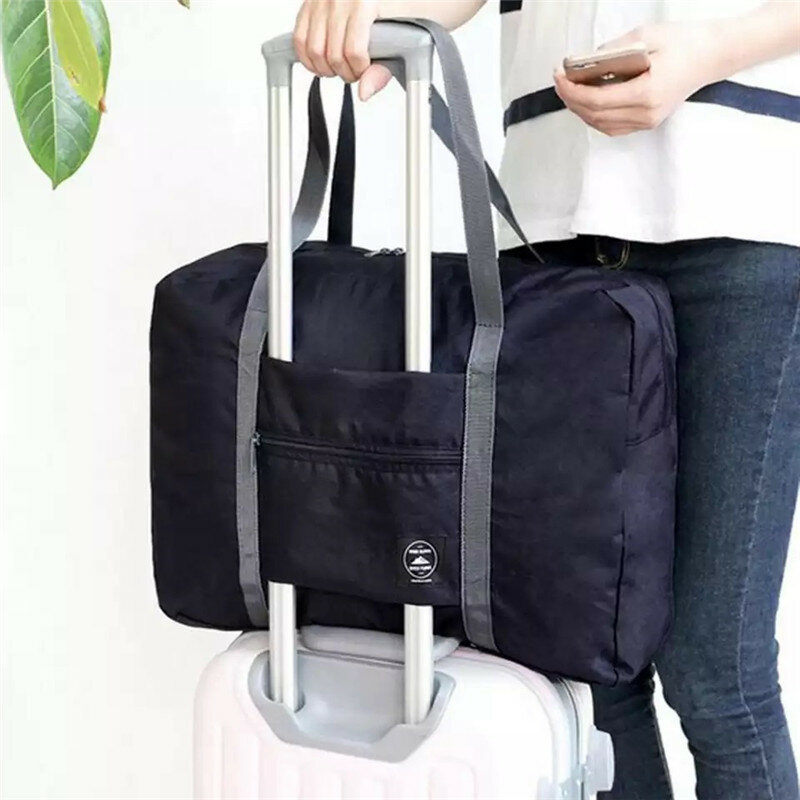 Large Capacity Nylon Travel Bags, Waterproof Folding Duffle Bag Organizer Packing Cubes, Clothing Storage Bag, Weekend Bags