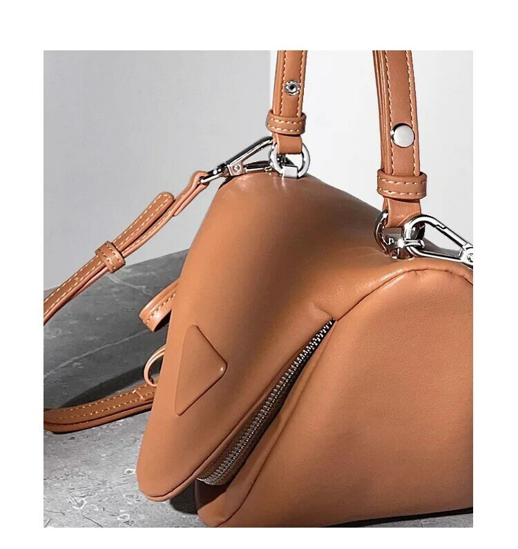 Luxury brand 2021 new soft cowhide underarm handbags all-match one-shoulder diagonal small square bag portable female bag