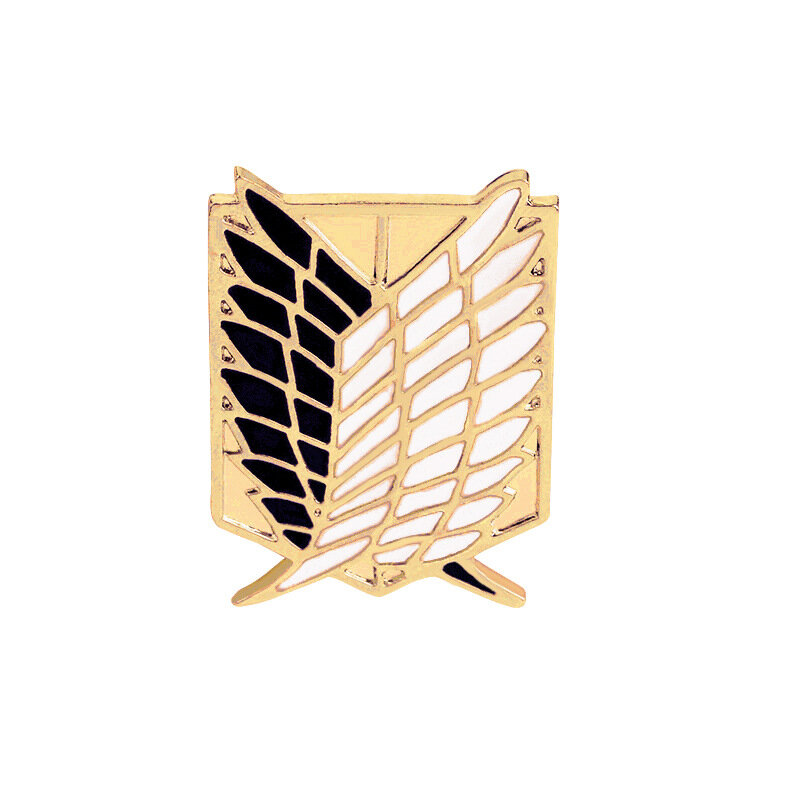 Broche de alas de la libertad, Popular, Anime, Kyojin No Shingeki, Pins, insignia del Titán, película, joyería para disfraz Chico, regalo, novedad de 2021