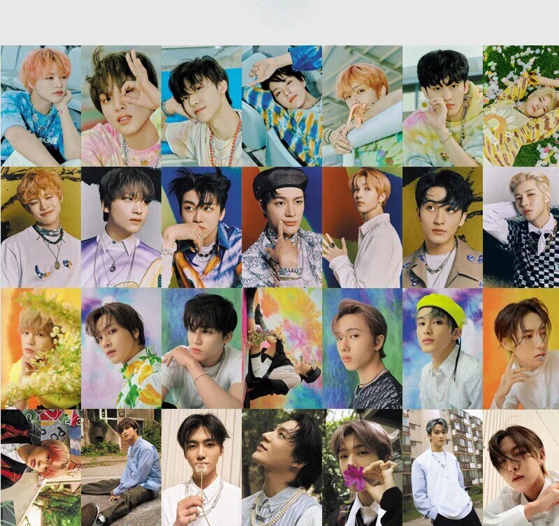 55 Pcs / Set Kpop NCT DREAM New Album HELLO FUTURE Postcard Caro Lumin MARK Chenle Card for Fans Collection