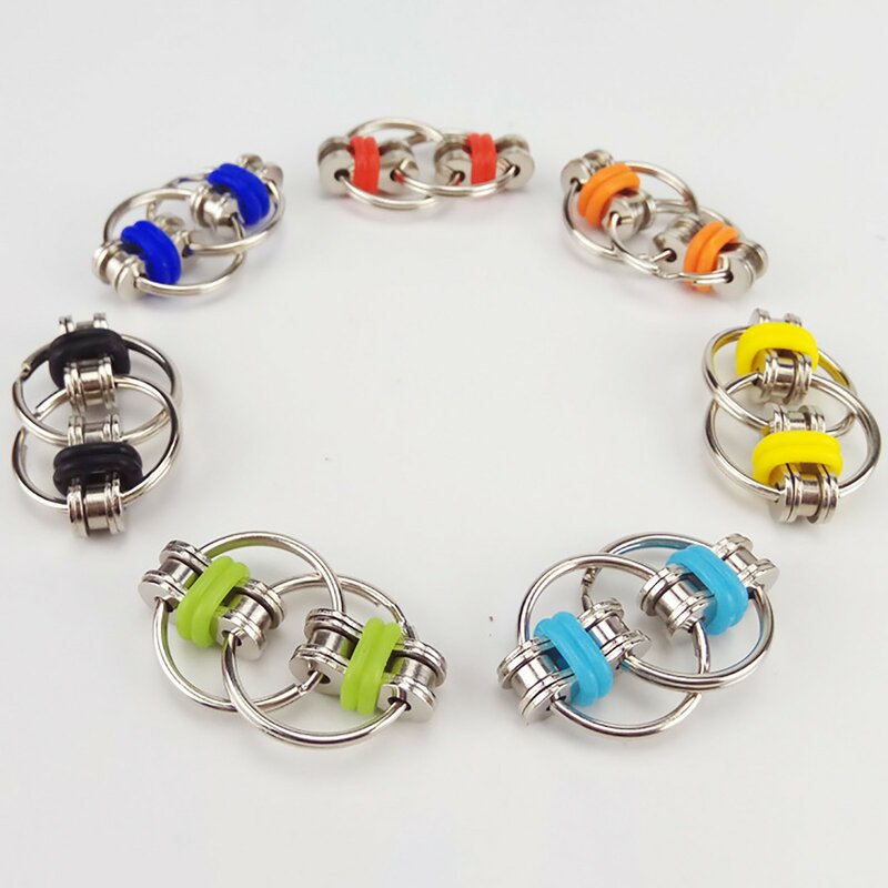 Creative Toys Fidget Toys Bike Chain Children Adult Fidget Toy for Autism ADHD Stress Hands Funny Toys Suitable for Workplace