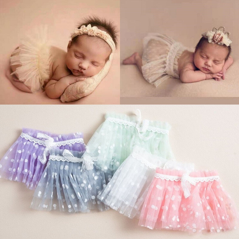 Accessoires de photographie pour nouveau-né fille, robe en dentelle, barboteuse, body, tenue, vêtements de photographie