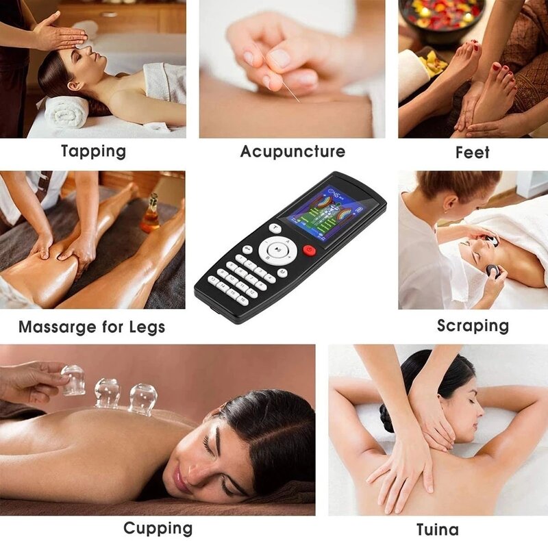 Electroestimulador eléctrico EMS para masaje corporal, masajeador Digital de fisioterapia, estimulador muscular, 16 modos