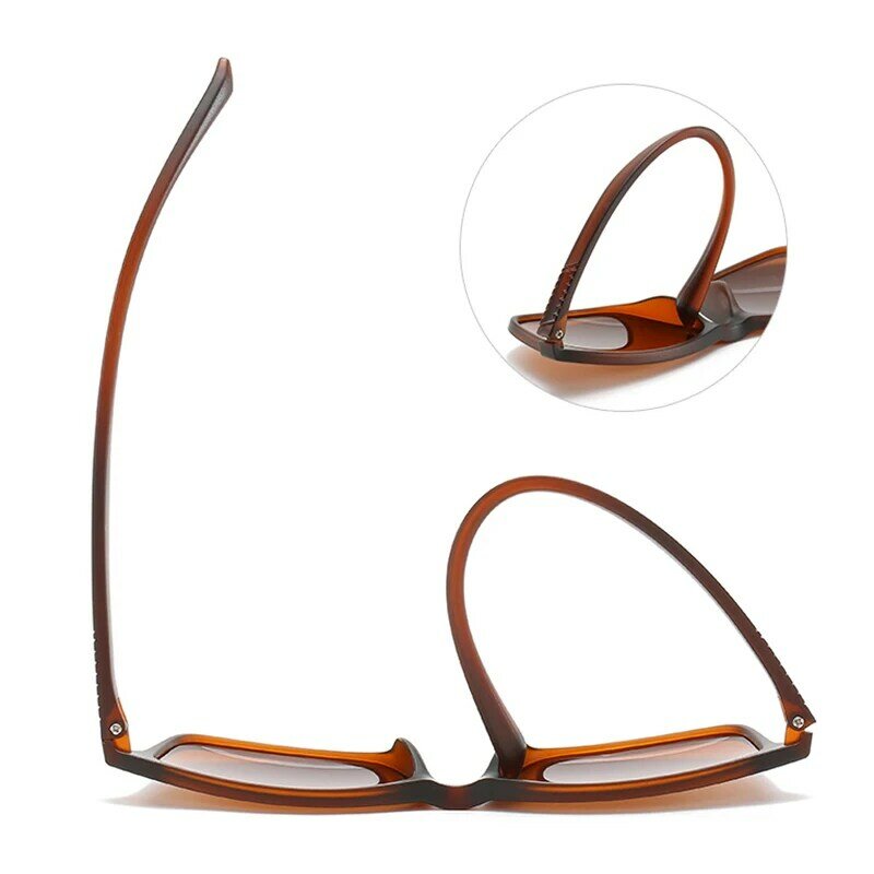Occhiali da sole polarizzati TR90 leggeri occhiali da uomo quadrato classico rivestimento di guida di alta qualità montatura nera occhiali da pesca UV400