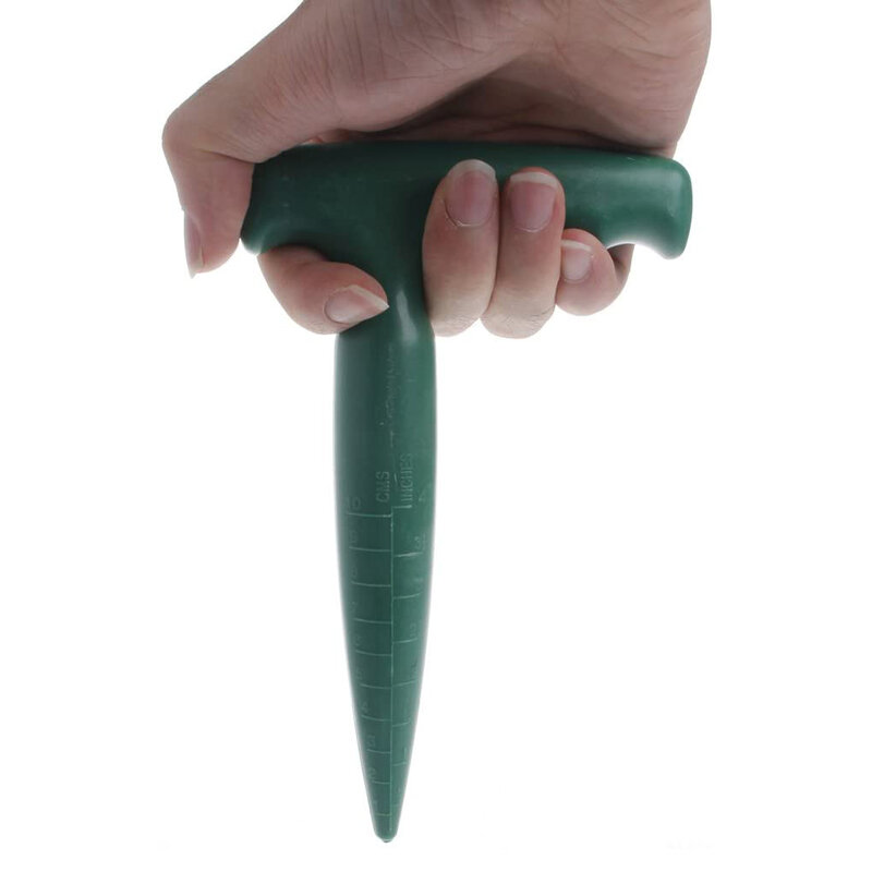 Handheld puncher de jardim de plástico portátil ferramenta de perfuração de solo seedling ferramenta de jardinagem multi-funcional jardim perfurador de solo