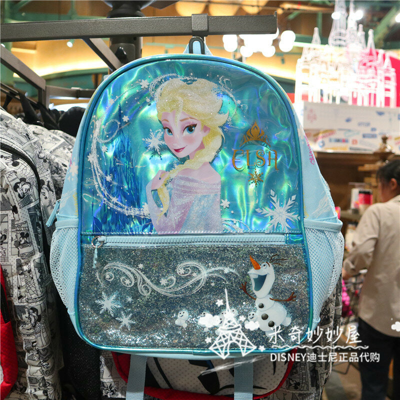 Disney-Bolso escolar de pelo largo con dibujos animados para niños, mochila Aisha, compra de Blancanieves