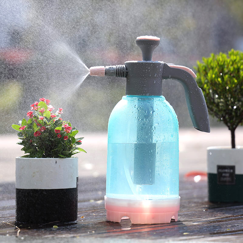 2L 캔디 컬러 스프레이 병 분무기 농업 급수 관개 플라스틱 물을 수있는 꽃 홈 정원 냄비 재배자
