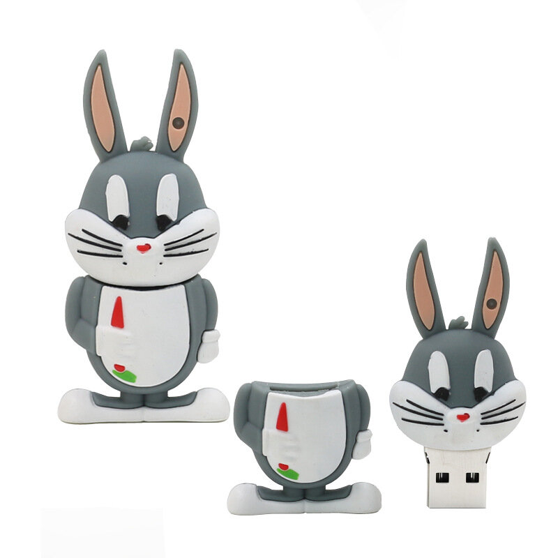 Bán Buôn Dễ Thương Nhớ USB 16G Mini Mèo Thỏ Chim Sáo Đá Anime Hoạt Hình Đĩa Vịt Chim Chó 8G Tiện Ích thẻ Nhớ Động Vật