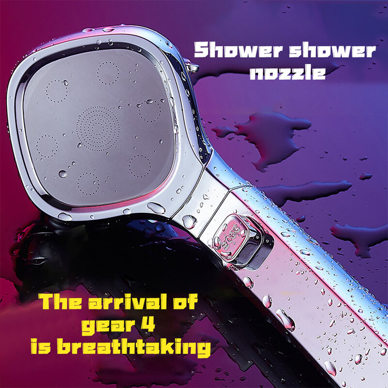 Die Neue Vier-Geschwindigkeit Wasser Stop Spray Gun Haushalt Bad Dusche Dusche Kopf Dusche Kopf Druck Dusche Tschechische Dusche düse