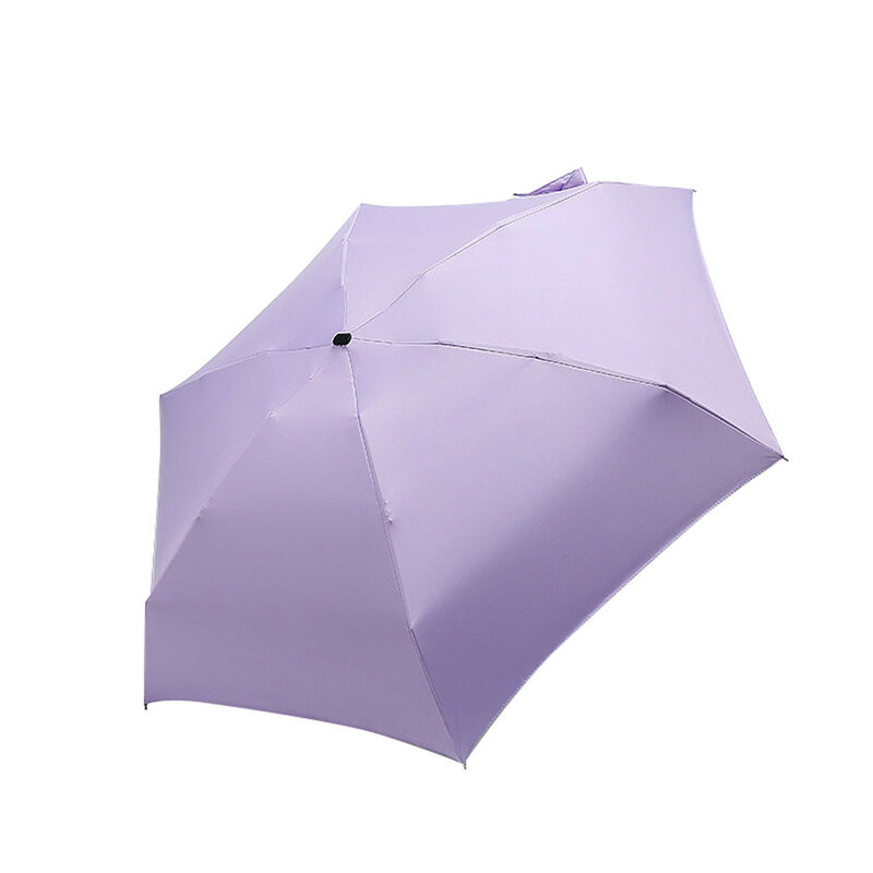 مظلة بمصابيح إضاءة مظلة قابلة للطي مظلة واقية من الشمس شمسية صغيرة الإبداعية خفيفة للغاية 50 أضعاف ضوء مسطح جيب حقيبة مظلة الترا #30