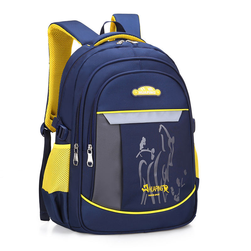 Большой Детский рюкзак для начальной школы, нейлоновый ортопедический водонепроницаемый рюкзак для книг 6 - 12 лет