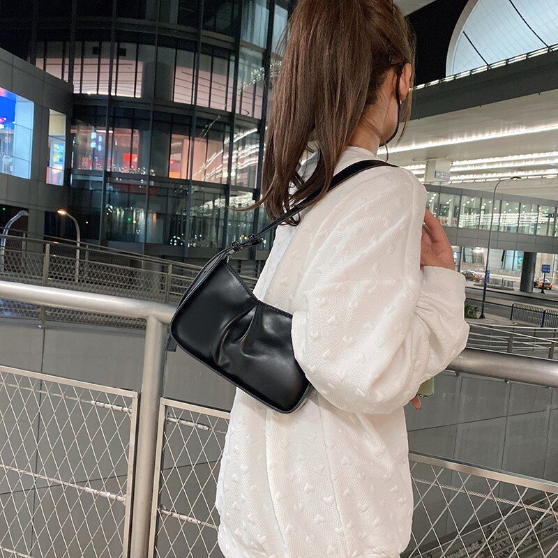 2021 nuevo Color sólido damas diseñador bolso de hombro de cuero de alta calidad para mujeres bandoleras de viaje Carpeta de