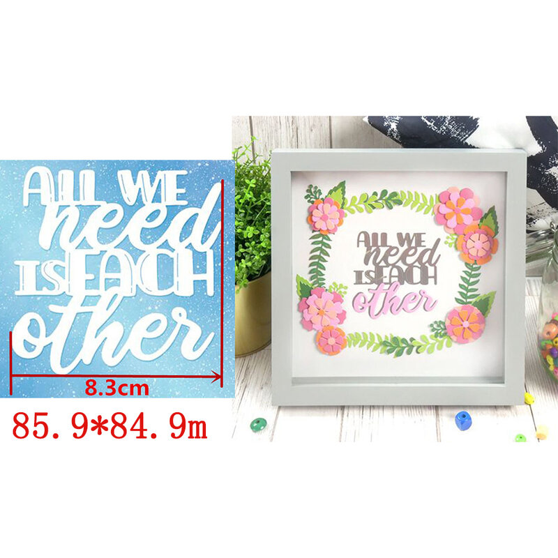 Special Words With Personalized Letters Best Wishes Metal Cutting Dies For DIY Scrapbooking Album Paper Make A Warm Cards