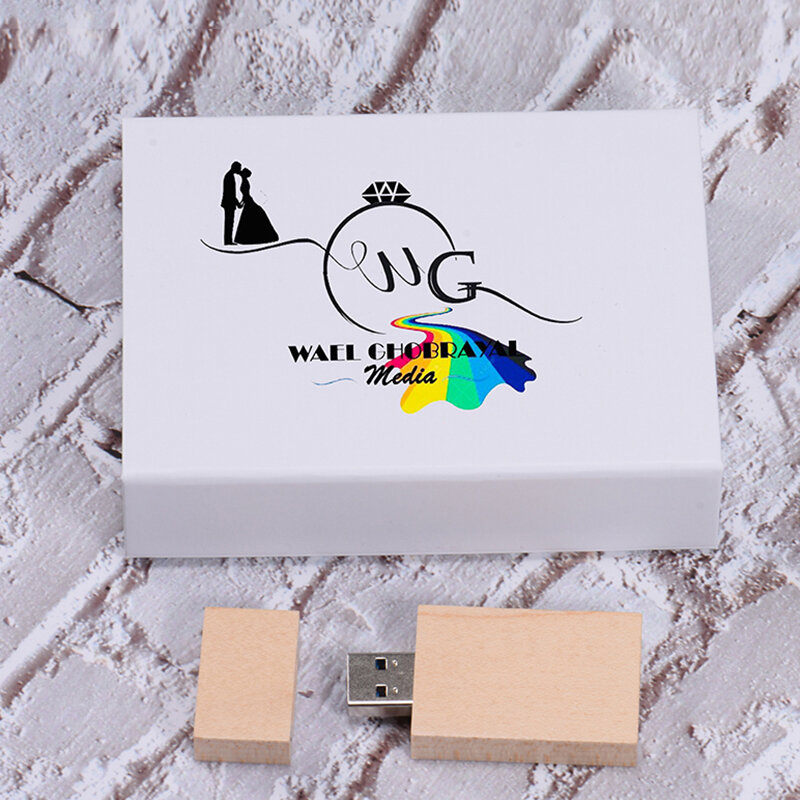 Pendrive con logotipo personalizado, Pendrive de 32GB, 16GB, 8GB y 4GB para fotografía de boda, regalo de empresa, 2,0