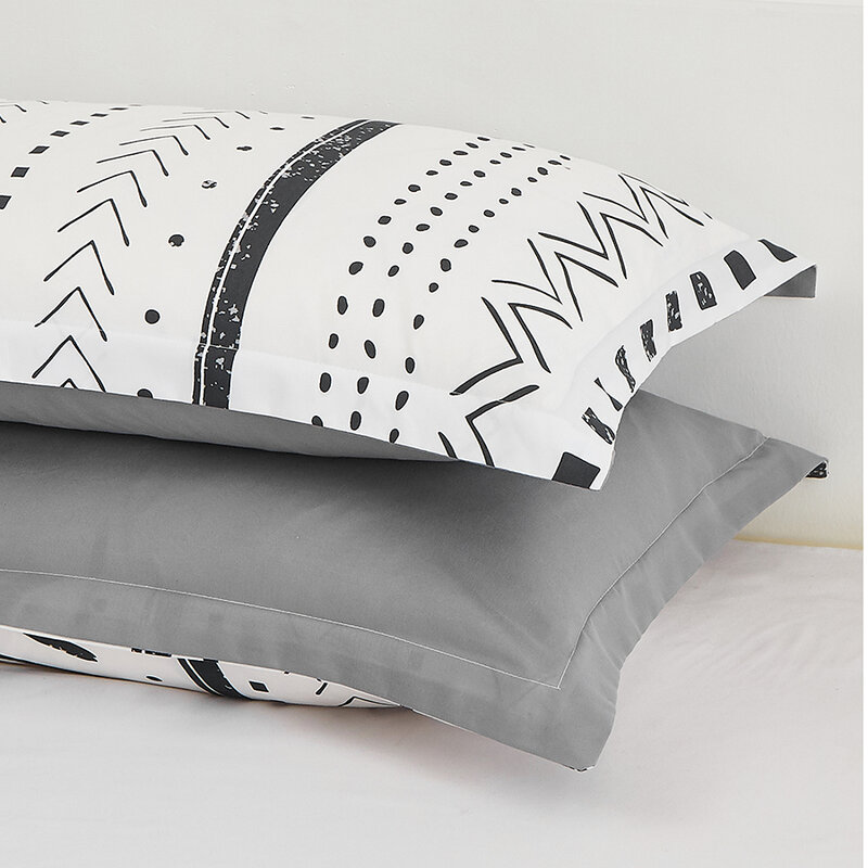 Oentyo-conjunto de cama de casal nórdico com geométrico, capa de edredom, 220x240, cobertura de cama boêmia, simples, casal, king e queen