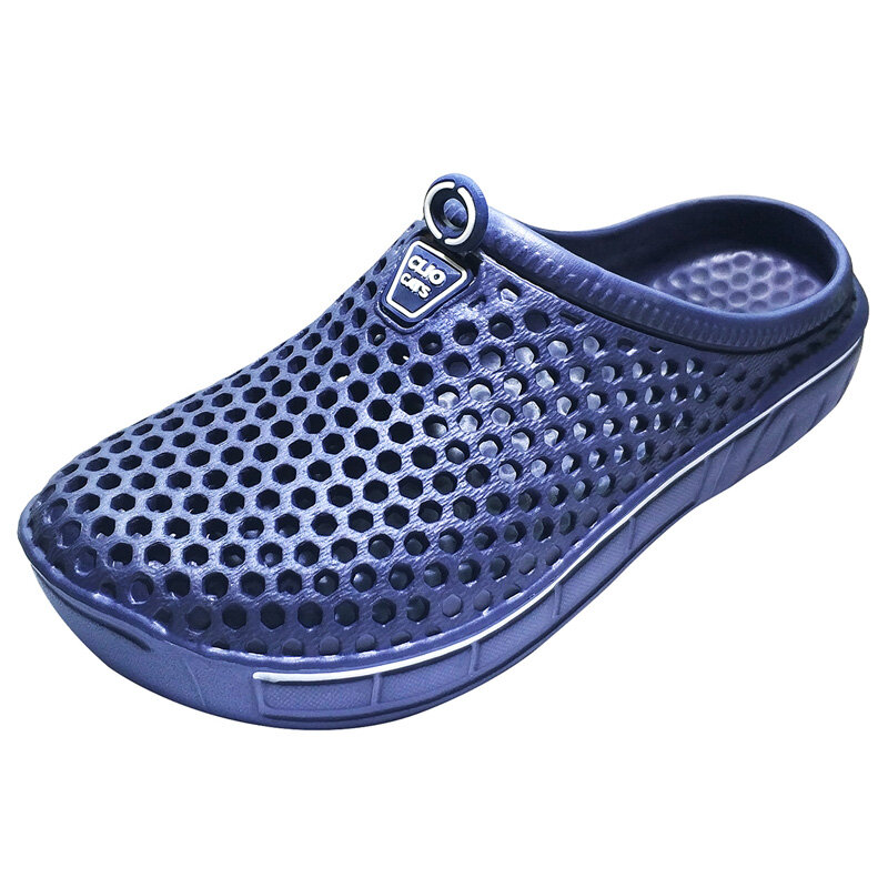 Sansom-zapatos de zuecos para jardín para hombre, zapatillas de playa de secado rápido, Sandalias planas transpirables para exteriores, calzado de jardinería para verano