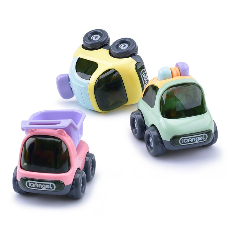 3 sztuk/zestaw 2021 Puzzle dla dzieci nie-samochód z napędem pull Back zabawkowy samochód dla dzieci chłopców i dziewcząt samochód bezwładnościowy zestaw dzieci w wieku 0-3 lat stare zabawki