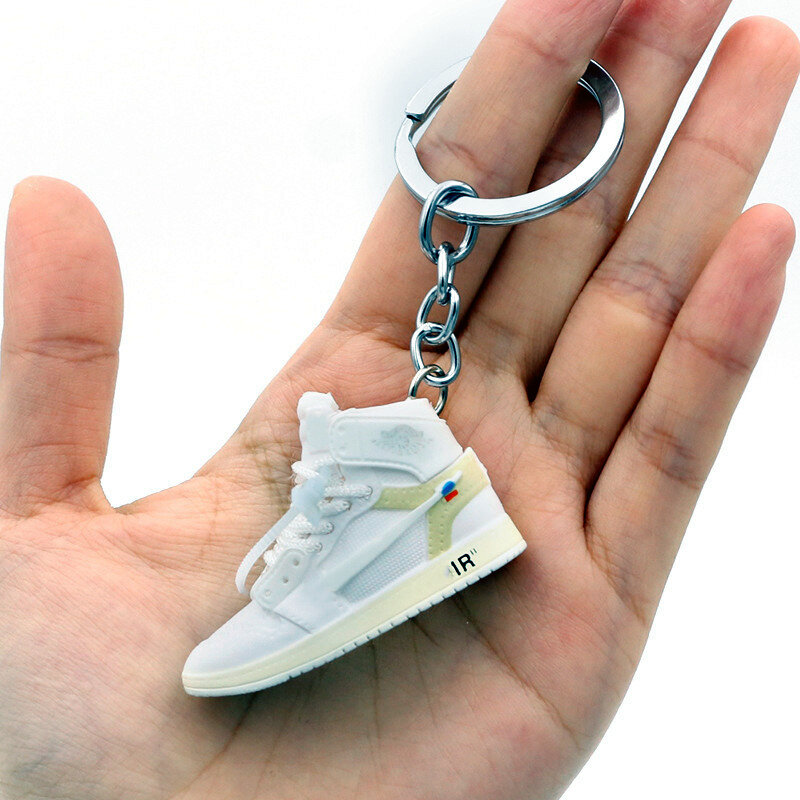 Fashion Mini AIR Brand Sneaker Keychain Model Shoes Keyring Boy Men Backpack Pendant Car Key Accessories Hot Sale Jewelry Gift