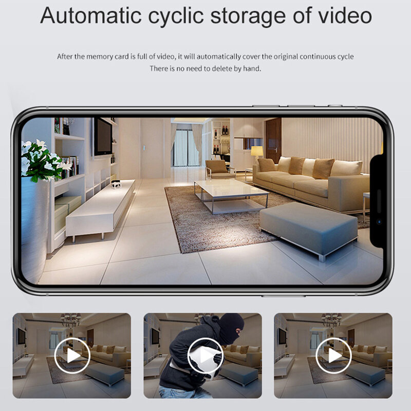 Versie Wifi Mini Camera Met Batterij 1080P Nachtzicht Bewegingsdetectie Draadloze Ip Cam Met Afstandsbediening Indoor Smart Home