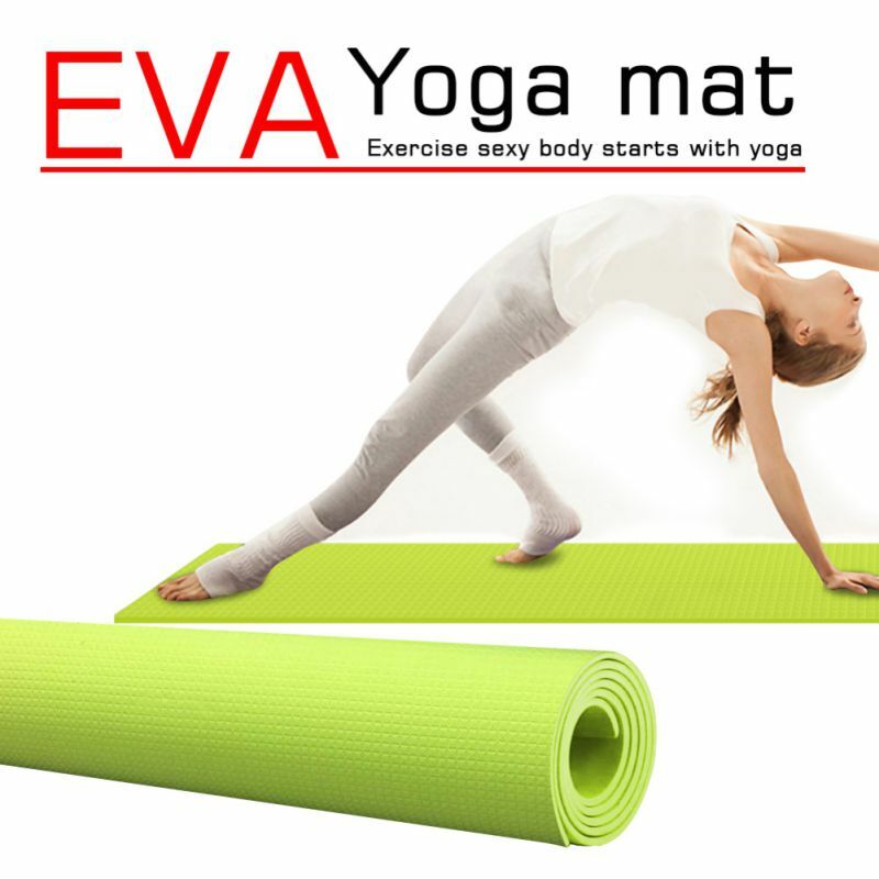 Tikar Yoga EVA Karpet Anti Selip Garis Posisi Baru Tikar Kebugaran untuk Bahan Cocok untuk Latihan Pemula Pilates