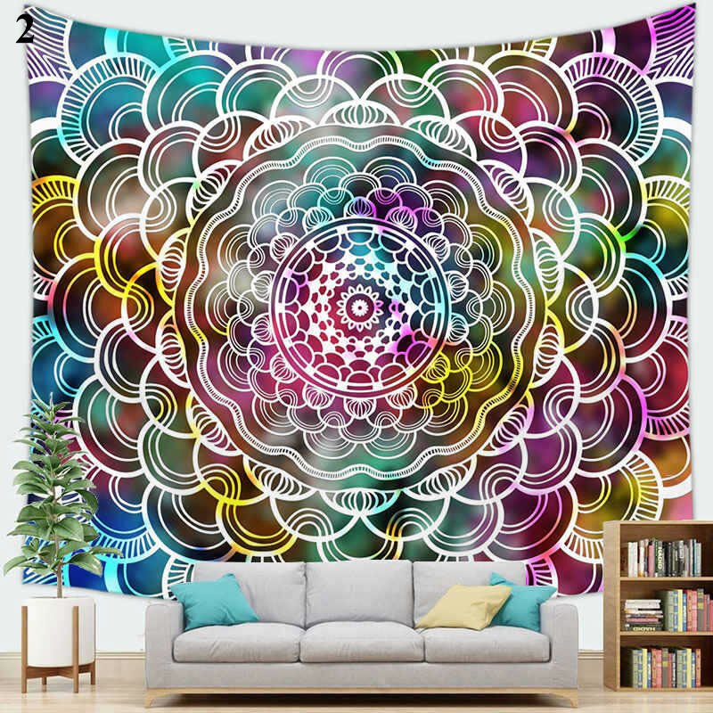 Floral Tapestry Woondecoratie Wandbekleding Tapijt Achtergrond Doek Opknoping Deken Opknoping Stof Zuidoost-azi Ë Tapestry