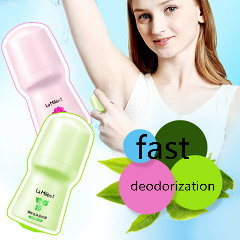 Bola fresca antitranspirantes para o corpo axilas desodorante em rolo fragrância das mulheres homens essência para o corpo suave e seco 50ml unissex