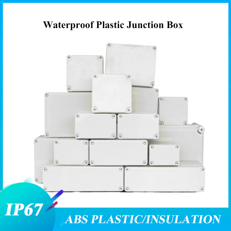 IP67กันน้ำพลาสติก Enclosure กล่องกันน้ำกลางแจ้ง Enclosure ElectronicProject กล่อง ABS กลางแจ้งกล่องที่อยู่อาศัย